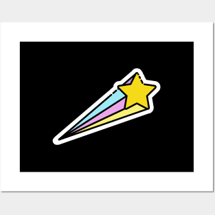 Comet // Line Art Sticker Posters and Art